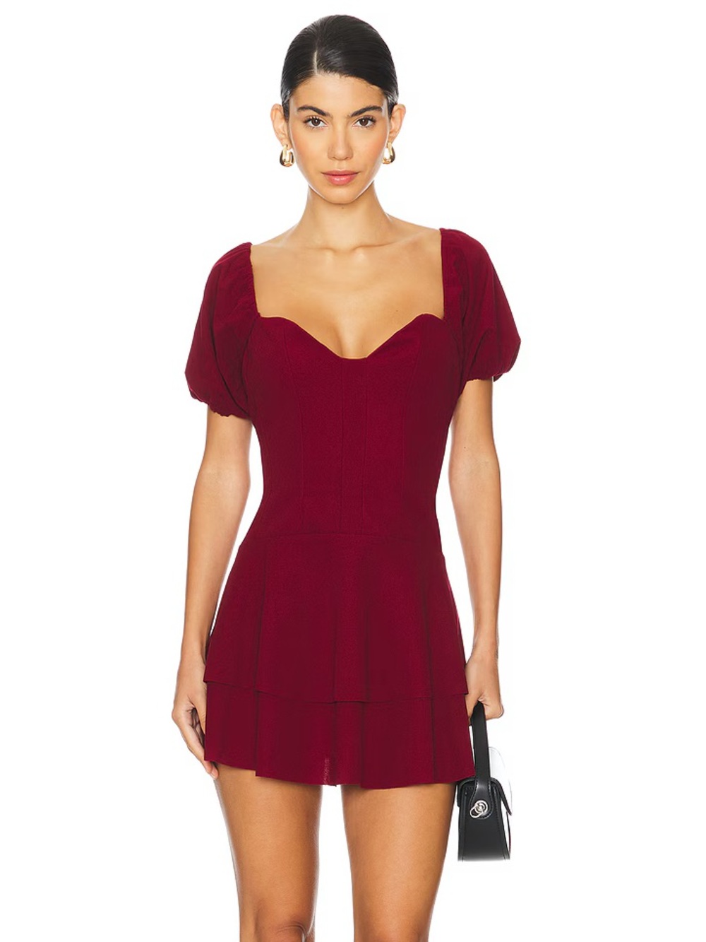 SNDYS x REVOLVE Barcelona Dress in Burgundy Size M